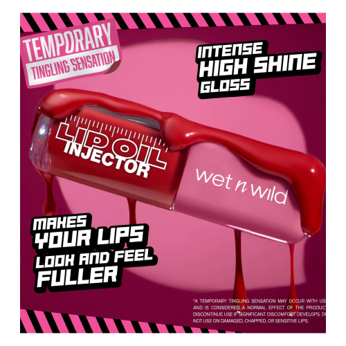 Wet n Wild - Huile à lèvres Lip oil Injector - Hottest Flame