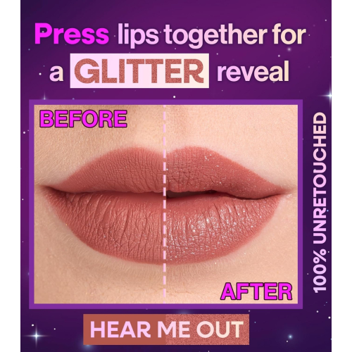 Wet n Wild - Rouge à lèvres liquide scintillant Mega Glitter - Hear Me Out