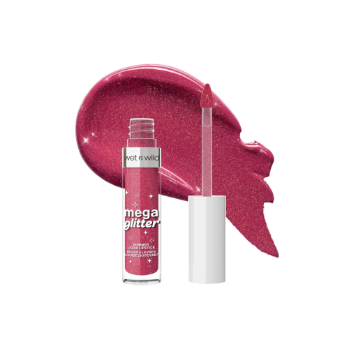 Wet n Wild - Rouge à lèvres liquide scintillant Mega Glitter - Pink Future