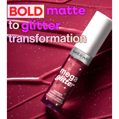 Wet n Wild - Rouge à lèvres liquide scintillant Mega Glitter - Pink Future