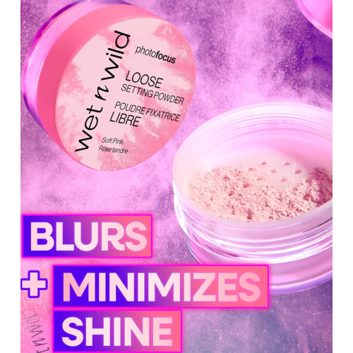 Wet n Wild - Poudre libre fixatrice Photofocus - Soft Pink