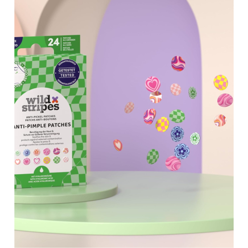 Wild Stripes - Patchs anti-boutons - Acide hyaluronique