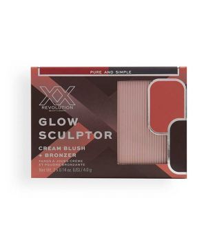XX Revolution - Duo Bronzer et Cream Blush Glow Sculptor - Pure and Simple
