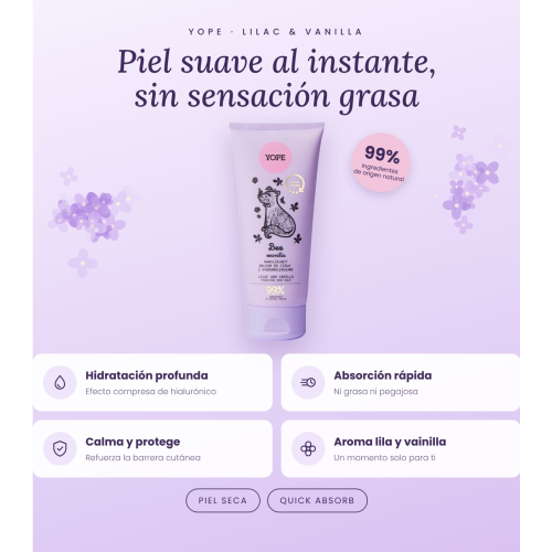 Yope - Lotion corporelle - Lilas et Vanille