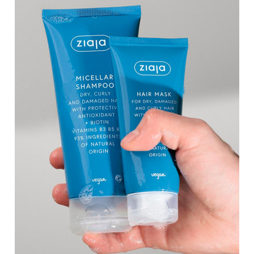 Ziaja - *Antioxydant* - Shampoing micellaire pour cheveux abîmés, teints ou bouclés