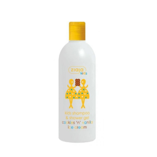 Ziaja - shampooing et corps bain enfants biscuit de crème glacée et vanille