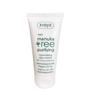 Ziaja - Crème de jour normalisante-hydratante Manuka Tree SPF10 - Peaux mixtes et grasses
