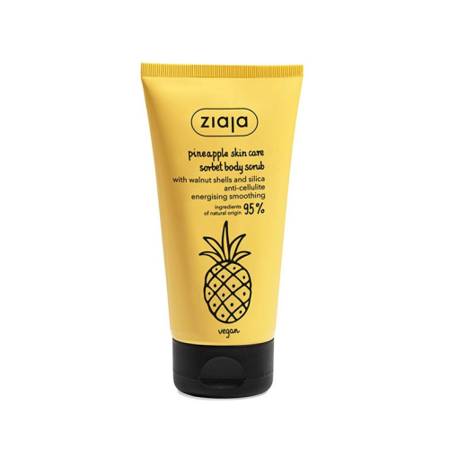 Ziaja - Gommage corps anti-cellulite aux coques de noix et silice - Ananas