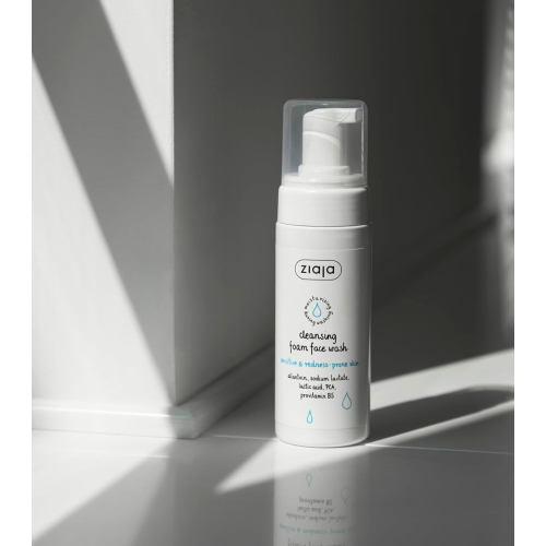 Ziaja - Nettoyant moussant pour le visage - Peau sensible et rouge