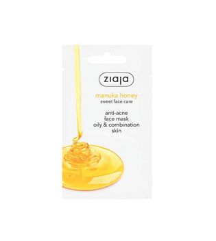 Ziaja - Masque facial antiacnéique au miel Manuka pour peau grasse