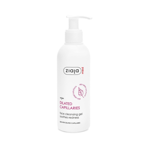 Ziaja Med - *Capillaires dilatés* - Gel nettoyant visage pour peaux sensibles