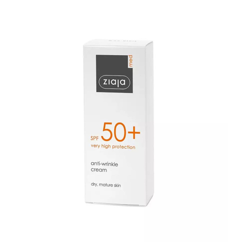Ziaja Med - Crème solaire anti-rides SPF50+ - Peaux sèches et matures