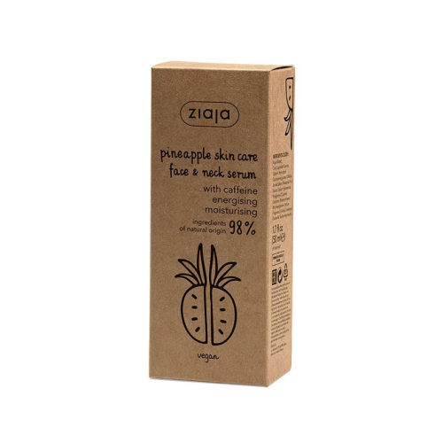 Ziaja - Sérum visage et cou à la caféine - Ananas
