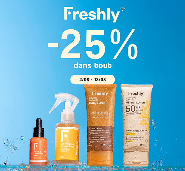 Freshly Cosmetics -25% en Todo