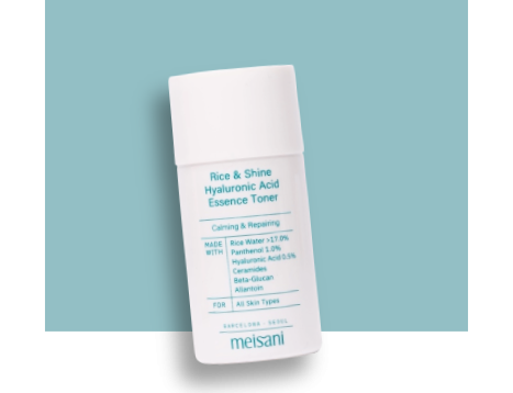 REGALO - Meisani - Tónico calmante y reparador Rice & Shine Hyaluronic Acid - Mini talla